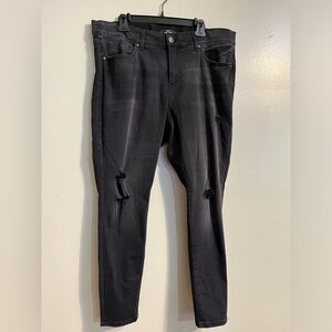 Lularoe Womens Simply Comfortable Distressed Stretchy Comfort Waist Jeans Sz 36